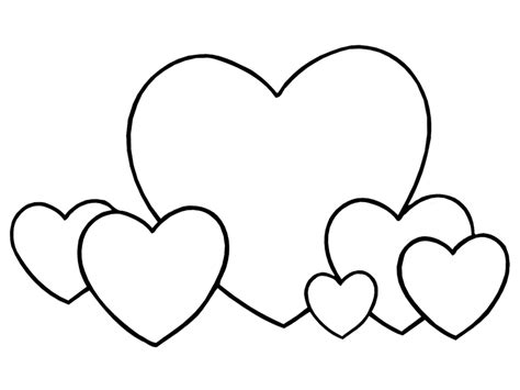 Dibujo De Un Corazon Para Colorear Dibujo del corazón para imprimir colorear y pintar San