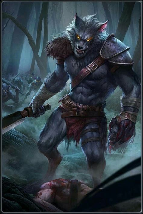 Pin By Thai Guidry On Fantasy Werewolf Art Werewolf Fantasy Creatures