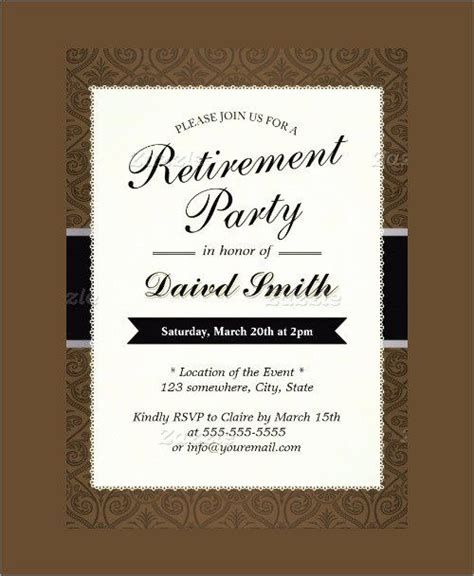 Free Retirement Party Program Template Beautiful Sample Invitation