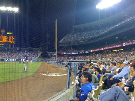 One Of The Best Things About La The Dodgers Check Out Those Seats We