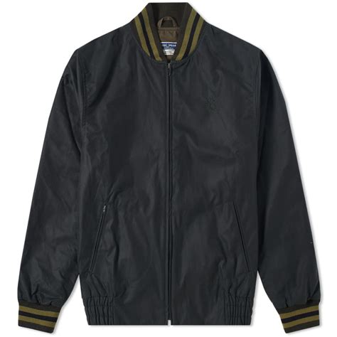 Fred Perry Made In England Original Waxed Tennis Bomber Jacket Hunting