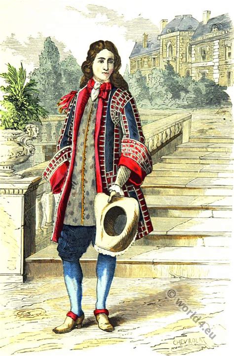 French Lord In The Late 17th Century Louis Xiv Court Dress