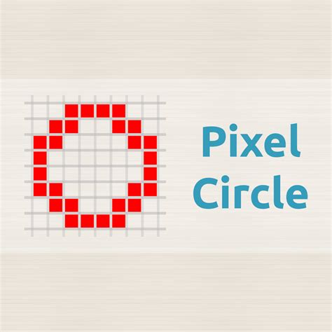 If you make indices for that matrix where the central pixel is (0,0), you can check easily if the pixel falls in the here is the result when the target area is 100,000 pixels (the actual circle generated is 99988.0): Pixel Circle and Oval Generator for help building shapes in games such as Minecraft or Terraria ...