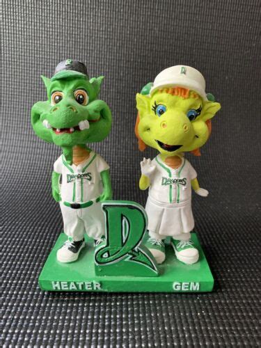 Dayton Dragons Mascot Heater And Gem Bobblehead New Without Box