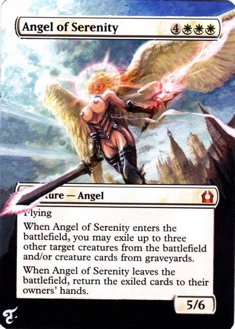 Mtg Alters By Tila Sexy Angel Of Serenity Return To Ravnica