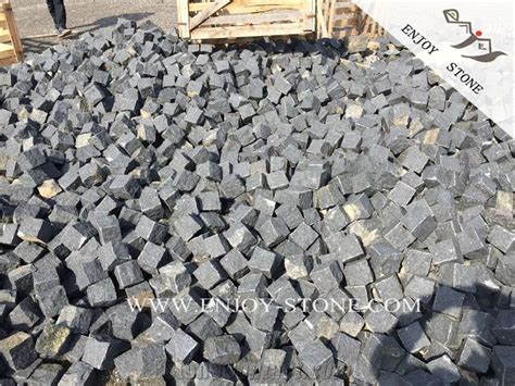 G684 Fujian Black Granite Bricksg684 Black Pearl Granite Cobble Stone