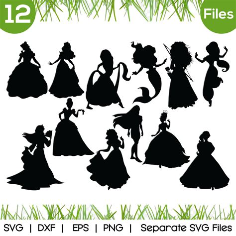 Disney Princess Svg Cut Files Vector Svg Format