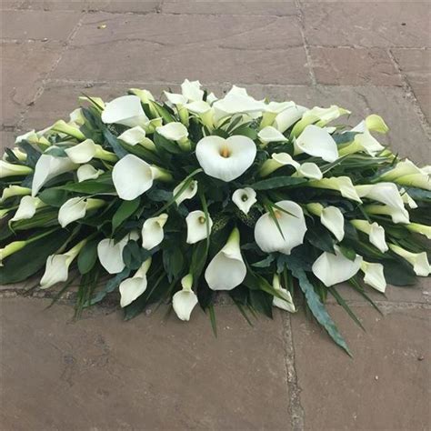 All Calla Lily Casket Spray Funeral Flowers March