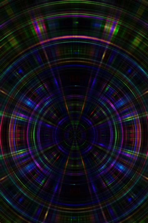 Circle Abstract Dark Rainbow Pattern Iphone 4s Wallpapers Free Download