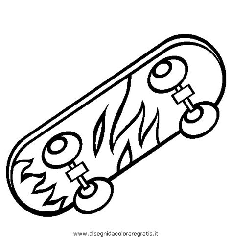 Disegno Skateboard01 Categoria Sport Da Colorare