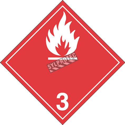 Flammable Liquid Placard 10 3 4 In X 10 3 4 In