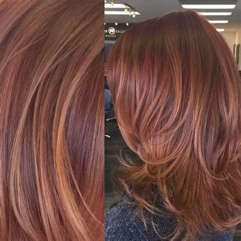 Red And Copper Toned Balayage Highlights Hair By Carley Throgmorton
