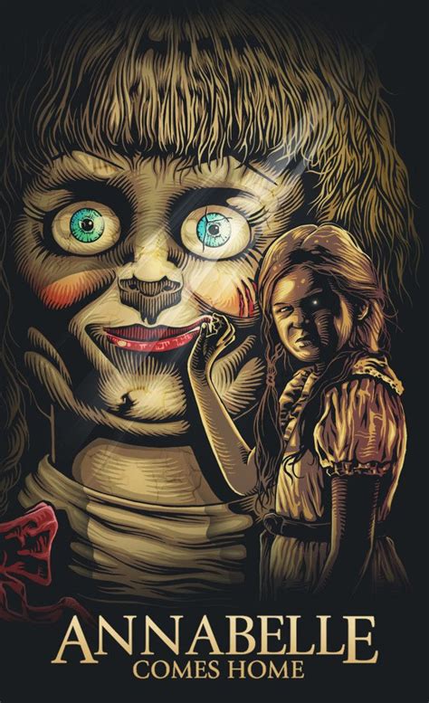 Create Artwork Inspired By Annabelle Comes Home Horror Movie Art