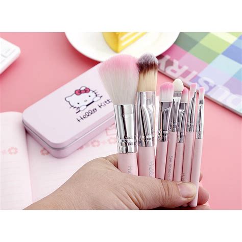 Cute 7 Piece Hello Kitty Professional Makeup Brush Set Price In Pakistan View Latest