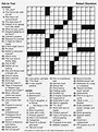 Free Daily Printable Universal Crosswords - Printable Crossword Puzzles ...