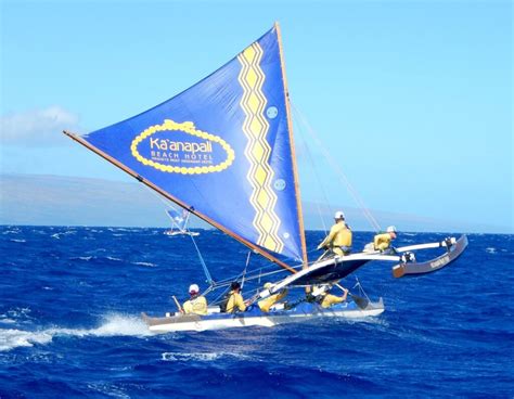 Hawaiian Outrigger Sailing Canoe Racing Description Maui