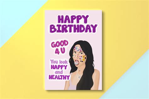 Olivia Rodrigo Birthday Card Good For You You Look Happy And Etsy
