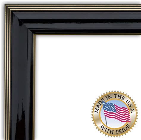 Arttoframes 12x16 12 X 16 Picture Frame Shiny Black With