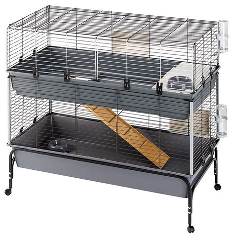 Ferplast 120 Guinea Pig And Rabbit Cage Indoor Home 2 Tier With Stand