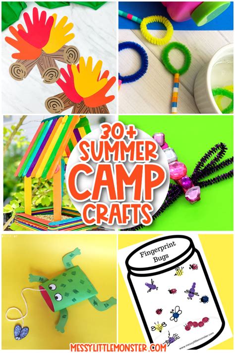 30 Best Summer Camp Crafts For Kids Messy Little Monster