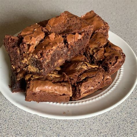the best ever peanut butter brownies fudgy and chewy