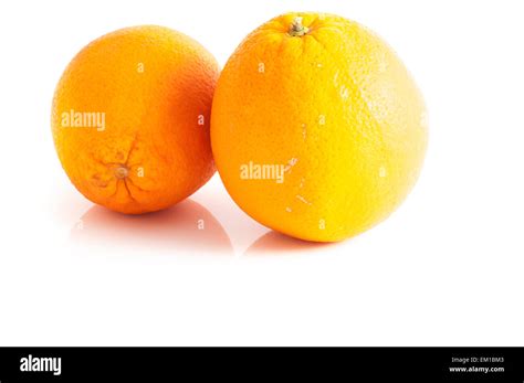 Two Oranges Stock Photo Alamy