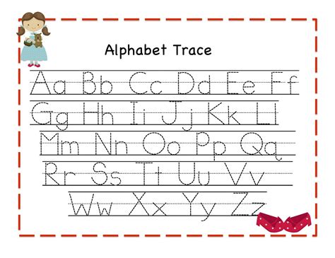 Alphabet Tracing Printables For Kids Activity Shelter Alphabet