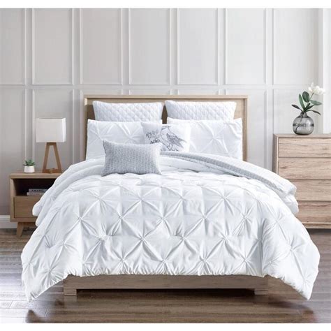 Olivia Gray Olympia 7 Piece Reversible Comforter Set 7 Piece White