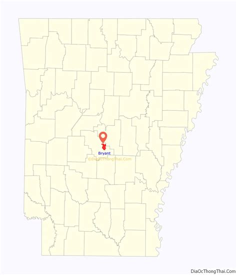 Map Of Bryant City Arkansas