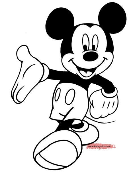 Printable Coloring Pages Mickey Mouse