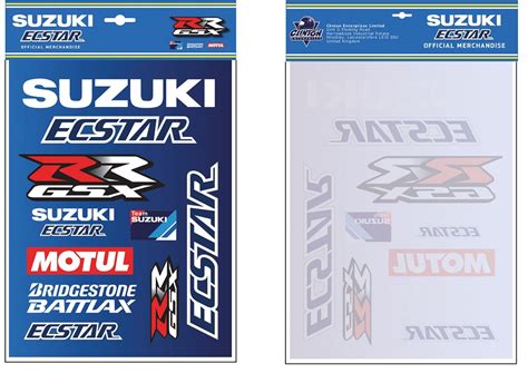 Suzuki racing hat motorcycle moto gp embroidered logo basebal cap black sale now. Genuine Suzuki MotoGP 2015 Ecstar Gift Present Stickers ...