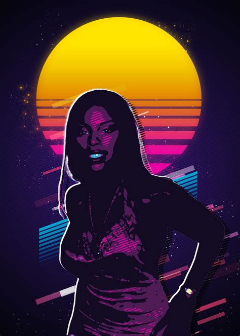 Foxy Brown Poster Picture Metal Print Paint By Trending Music