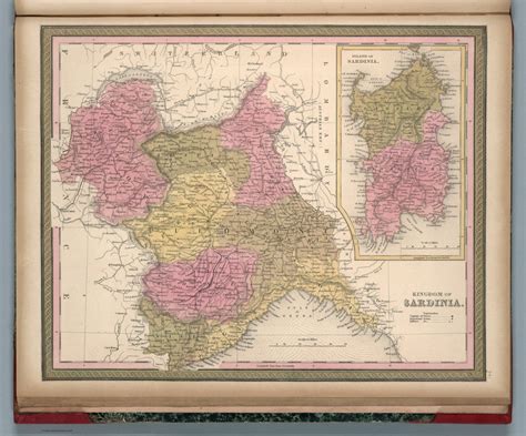 Kingdom Of Sardinia To Accompany A New Universal Atlas Containing