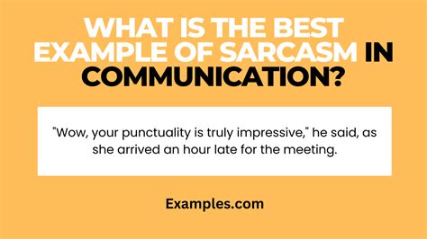 Sarcasm In Communication Examples Pdf