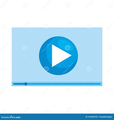 Template With Play Button Stock Vector Illustration Of Symbol 143383970