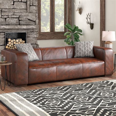 Sherron Leather Sofa Leather Chair Living Room Leather Sofa Bed