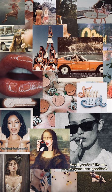 Collage Vintage Cute Lipgloss Tumblr Fashion Icon Retro