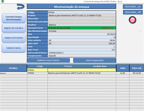 Controle De Estoque Excel Vba 20 Movimentação De Estoque Controle