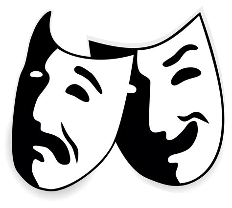 Comedy Tragedy Masks Clip Art 20 Free Cliparts Download Images On
