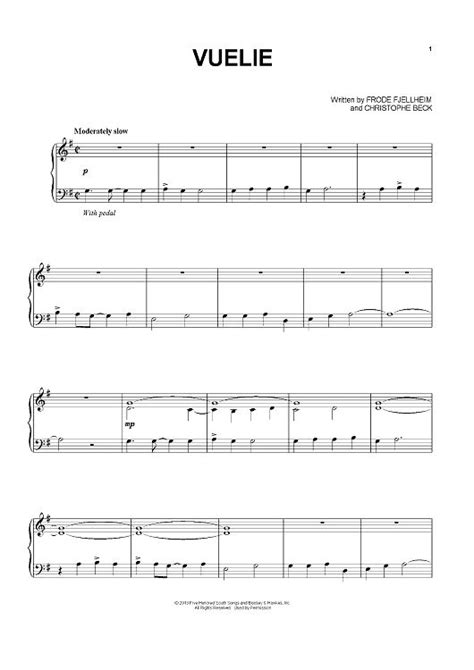 By Frode Fjellheim Sheet Music Awesome And Ps