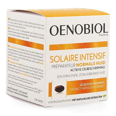 Oenobiol Solaire Intensif Normale Huid 30 Caps Kopen Pazzox