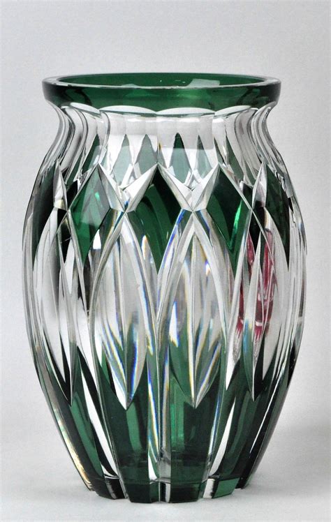 Val Saint Lambert Vase Douglas Répertorié Cg519 Charles Graffart Catalogue 1947 Crystal