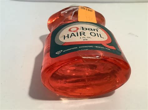 Vintage Q Ban Hair Oil In Original Glass Bottle Original Label 4 Oz