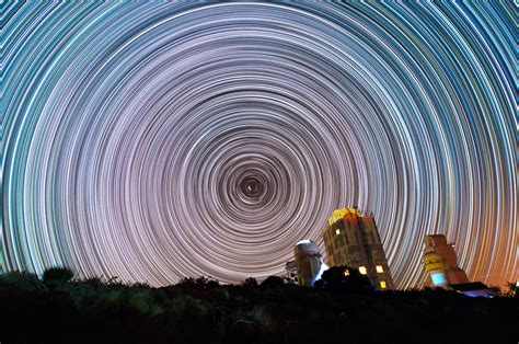 A Six Hour Long Exposure Of The Celestial North Pole