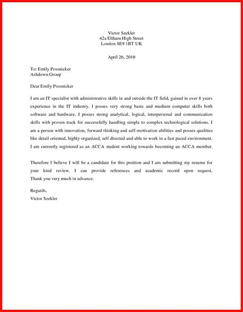 23 Simple Cover Letter Template Basic Cover Letter Simple Cover