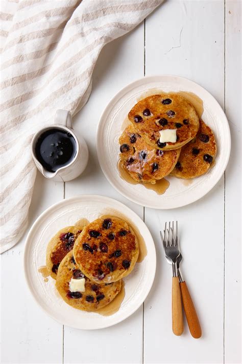Light And Hearty Lemon Buttermilk Pancakes With Blueberries Colavita