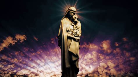 mother mary praying wallpaper