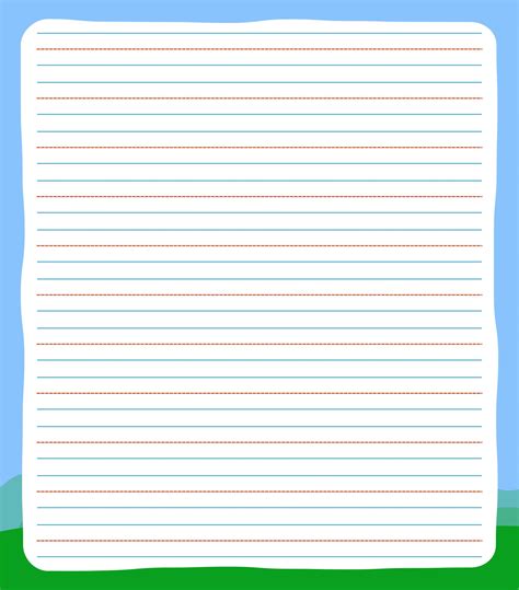 10 Best Free Printable Lined Writing Paper Kids Pdf For Free At Printablee