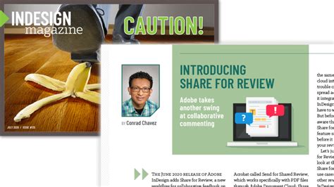 Introducing Share for Review: Article for InDesign Magazine | conrad