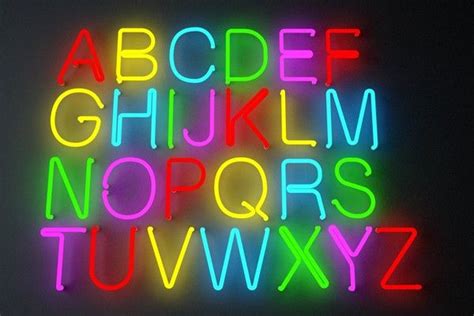 Letters Alphabet Neon Lights Max Neon Neon Aesthetic Neon Signs